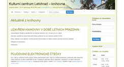 Desktop Screenshot of knihovna.letohrad.eu